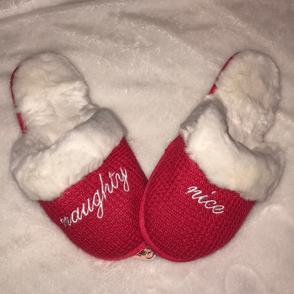 Victoria's Secret Shoes - VS naughty/nice lounge slippers
